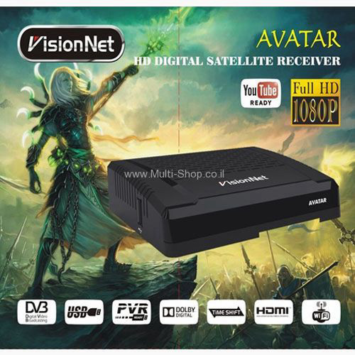 ממיר מקלט לווין VisionNet Avatar Full HD