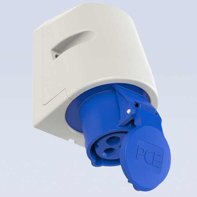 שקע קיר IP44 - 400V-4X16A