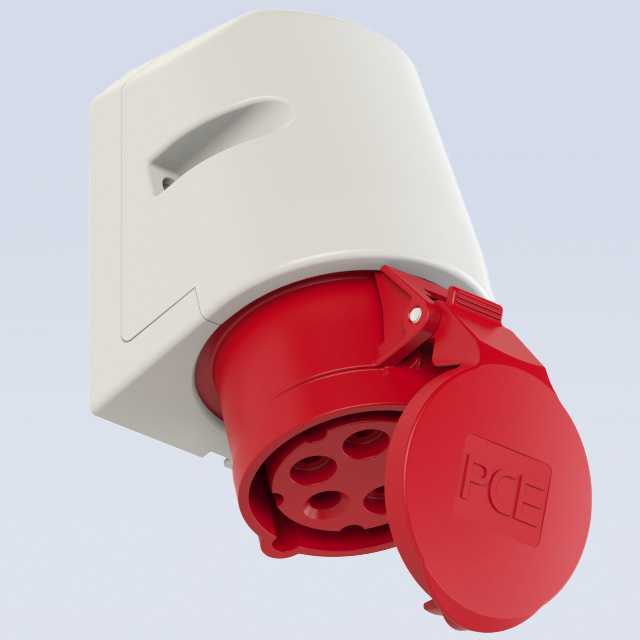 שקע קיר IP44 - 400V-5X16A