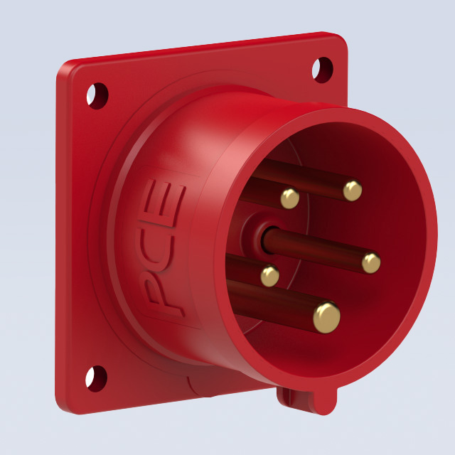 תקע לפנל 400V - IP44-5X16A