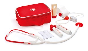 תיק רופא מבד לילדים 7 חלקים