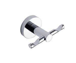 קולב מגבות וו כפול 801690 סדרת קונטור Contour כרום חמת 