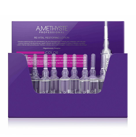 אמפולות טיפוליות לשיקום שיער פגום 10 יח' AMETHYSTE