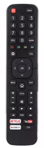 שלט תואם לטלוויזיה חכמה הייסנס Hisense SMART TV EN2X27HS 