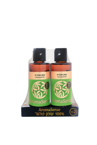 שמן שקדים 100% טהור  מארז זוגי  2 * 100 מ