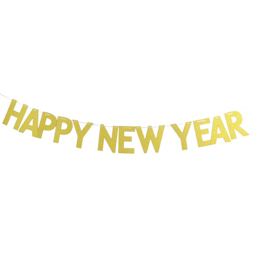 שרשרת HAPPY NEW YEAR זהב כ 2 מטר