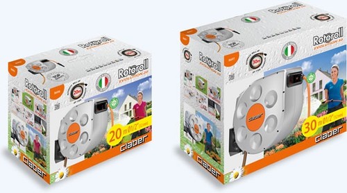 גלגלת השקיה אוטומטית לאיסוף צינור 20 מטר Rotoroll Evolution