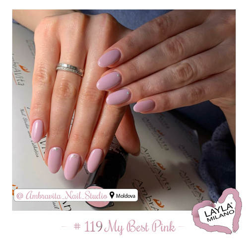 לק ג'ל לילה מילאנו #119 My Best Pink