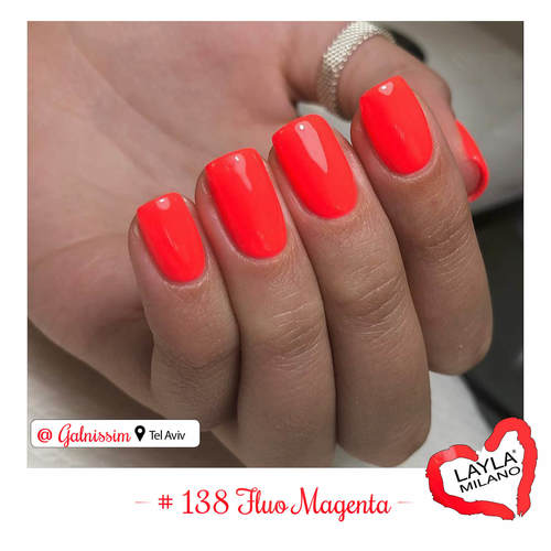 לק ג'ל לילה מילאנו #138 Fluo Magenta