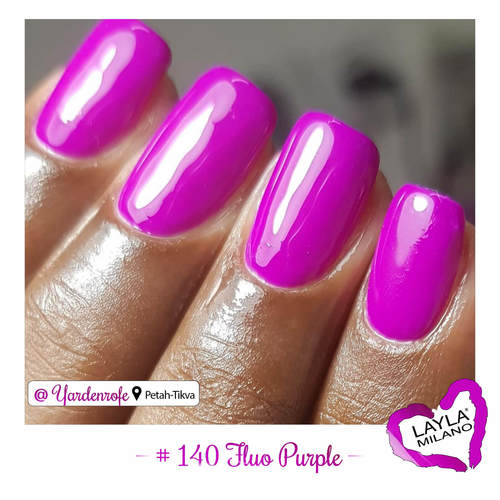 לק ג'ל לילה מילאנו #140 Fluo Purple