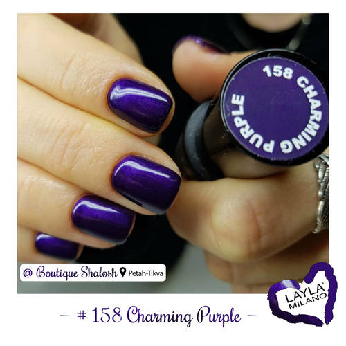 לק ג'ל לילה מילאנו #158 Charming Purple