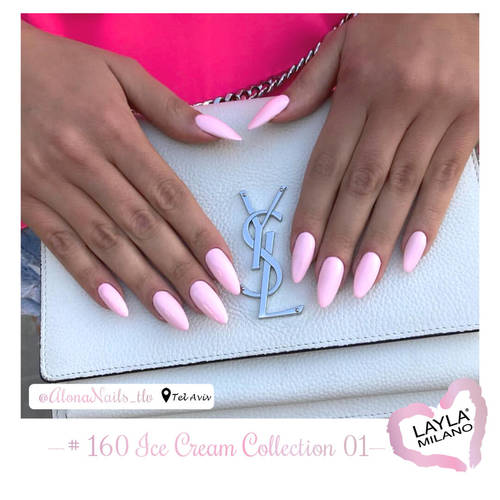 לק ג'ל לילה מילאנו #160  01 Ice Cream Collection 