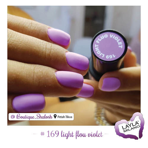 לק ג'ל לילה מילאנו #169 Light Fluo Violet 