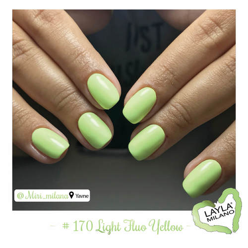 לק ג'ל לילה מילאנו #170 Light Fluo Yellow 