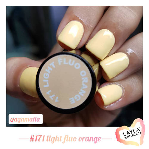 לק ג'ל לילה מילאנו #171 Light Fluo Orange 