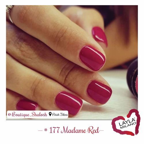 לק ג'ל לילה מילאנו #177 Madame Red 