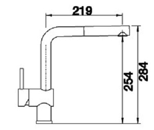 ברז מיקסר נשלף בלנקו BLANCO לינוס LINOS לבן קריסטל 516710 BLANCO בלנקו