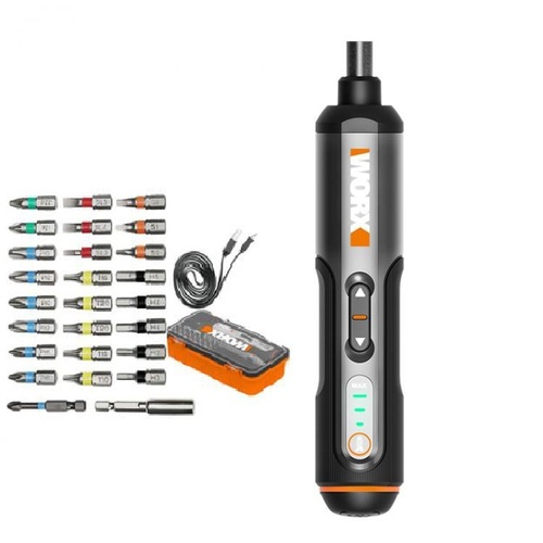 מברג חשמלי נטען + סט ביטים