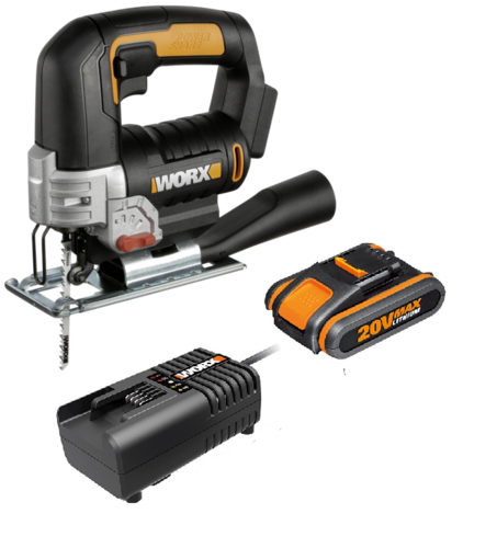 מסור אנכי נטען 20V + סוללה 2.0AH