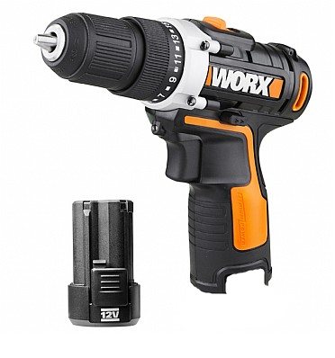 מברגה/מקדחה 12V + סוללה 1.5AH