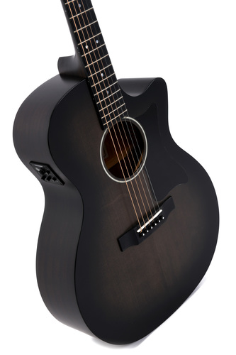גיטרה אקוסטית מוגברת SIGMA GMC-STE-BKB CUTAWAY