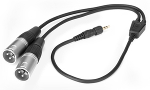 כבל מחיבור PL 3.5 מ"מ עם הברגה ל-2 XLR Saramonic SR-UM10-CC1
