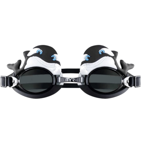 CHARATYR HPPY WHALE GOGGLE BLK/WHT משקפת שחיה לילדים