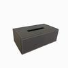 קופסת טישו דמוי עור אפור ECOPELLE Tissue box 