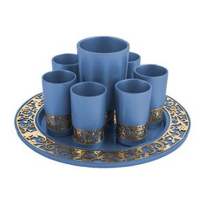 סט קידוש עם כוסיות