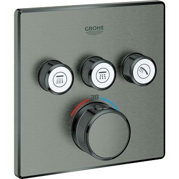 כיסוי לאינטרפוץ 5 דרך תרמוסטטי גרפיט מט GROHE דגם 29126ALO 
