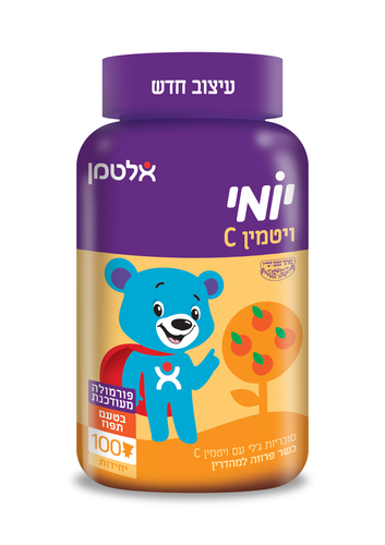 יומי  ויטמין C,  בטעם תפוז, 100 יחידות | אלטמן
