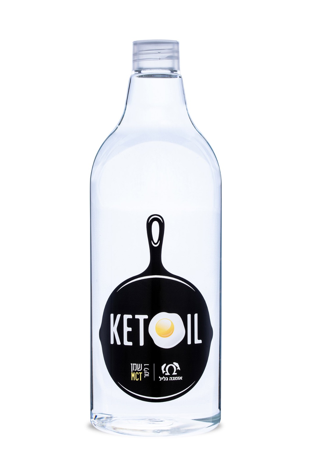  KETO OIL | שמן MCT | שרשרת חומצות שומן בינוניות 1 ליטר אומגה 3 גליל