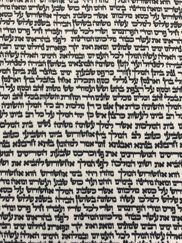 קנבס דגם מגילת אסתר 