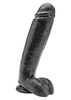 דילדו צבע שחור איכותי גודל 25.5 ס"מ ToyJoy - Dildo 10 Inch With Balls