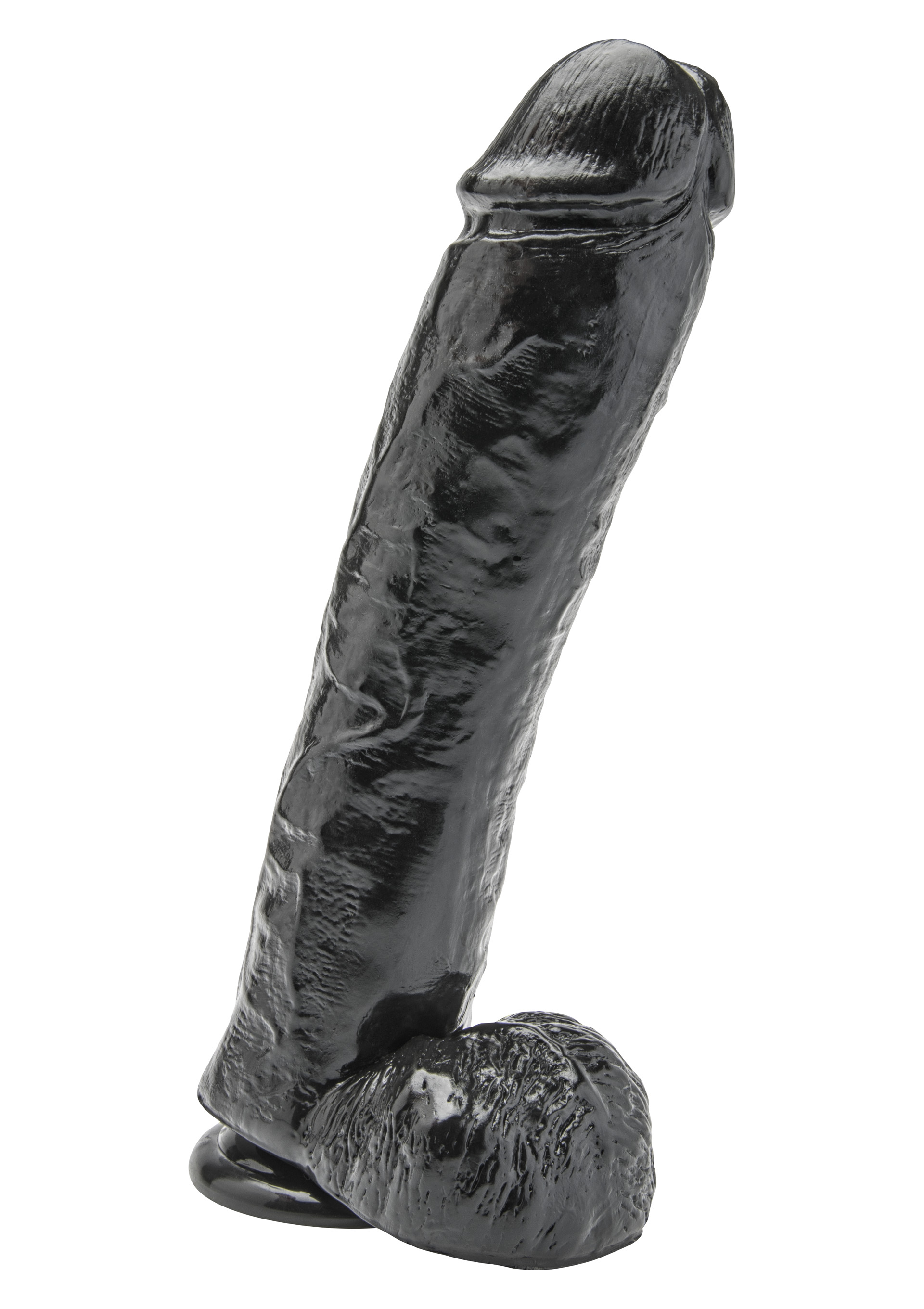 דילדו צבע שחור איכותי גודל 28 ס"מ ToyJoy - Dildo 11 Inch With Balls