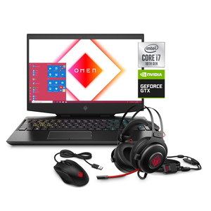 מחשב נייד HP OMEN 15-dh1070wm 1M9P3UA כולל אוזניות ועכבר גיימינג אייץ' פי