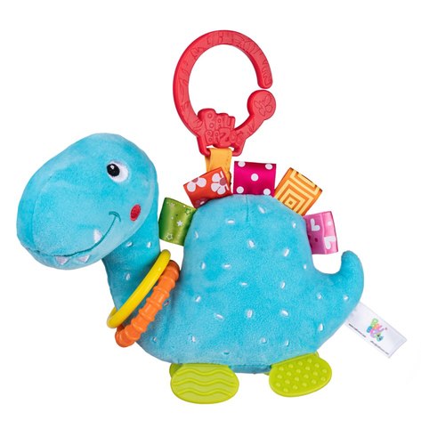 בובת פעמון רב תחושתית עם נשכנים - דינו כחול