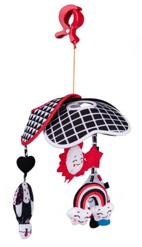 מובייל סנסורי נייד לעגלה / מיטה / עריסה עם חיבור מהיר וצבעים בעלי ניגודיות גבוהה 