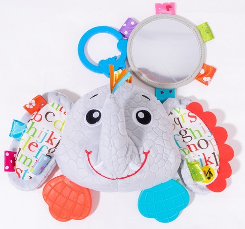 בובת פעילות מוזיקאלית, רב-תחושתית עם מראה ונשכן - פיל