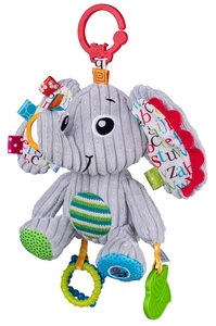 בובת פעילות גדולה, מוזיקאלית רב-תחושתית עם 3 נשכנים - פיל