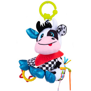 בובת פעילות רב-תחושתית קלרה הפרה עם בנדנה ונשכן