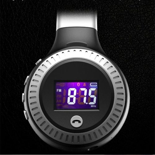 אוזניות מוסיקה Bluetooth עם צג דיגיטלי