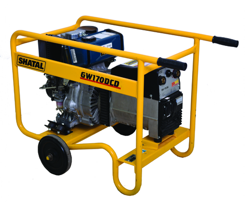 רתכת גנרטור GW170DC-DS מנוע דיזל והתנעה חשמלית SHATAL