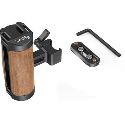 SmallRig Wooden NATO Side Handle (with Quick Release NATO Rail) 2978