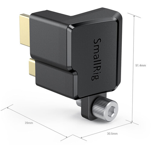 SmallRig HDMI & Type-C Right-Angle Adapter for BMPCC 4K Camera Cage AAA2700