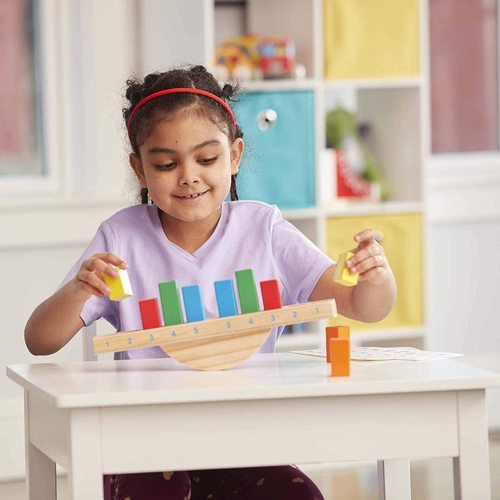 נדנדת הקשת - משחק לימוד מספרים וצבעים מעץ מלא