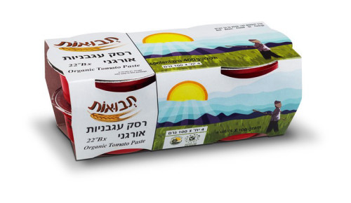 רסק עגבניות אורגני 4 יחידות תבואות