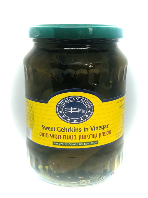 מלפפון קורנישון בטעם חמוץ מתוק