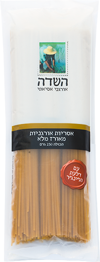 אטריות אורגניות מאורז מלא עם דלעת וג