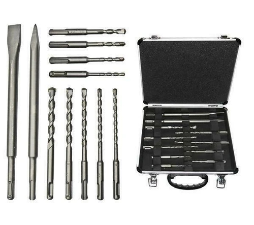 סט 11 אביזרים SDS בוש במזוודה BOSCH 